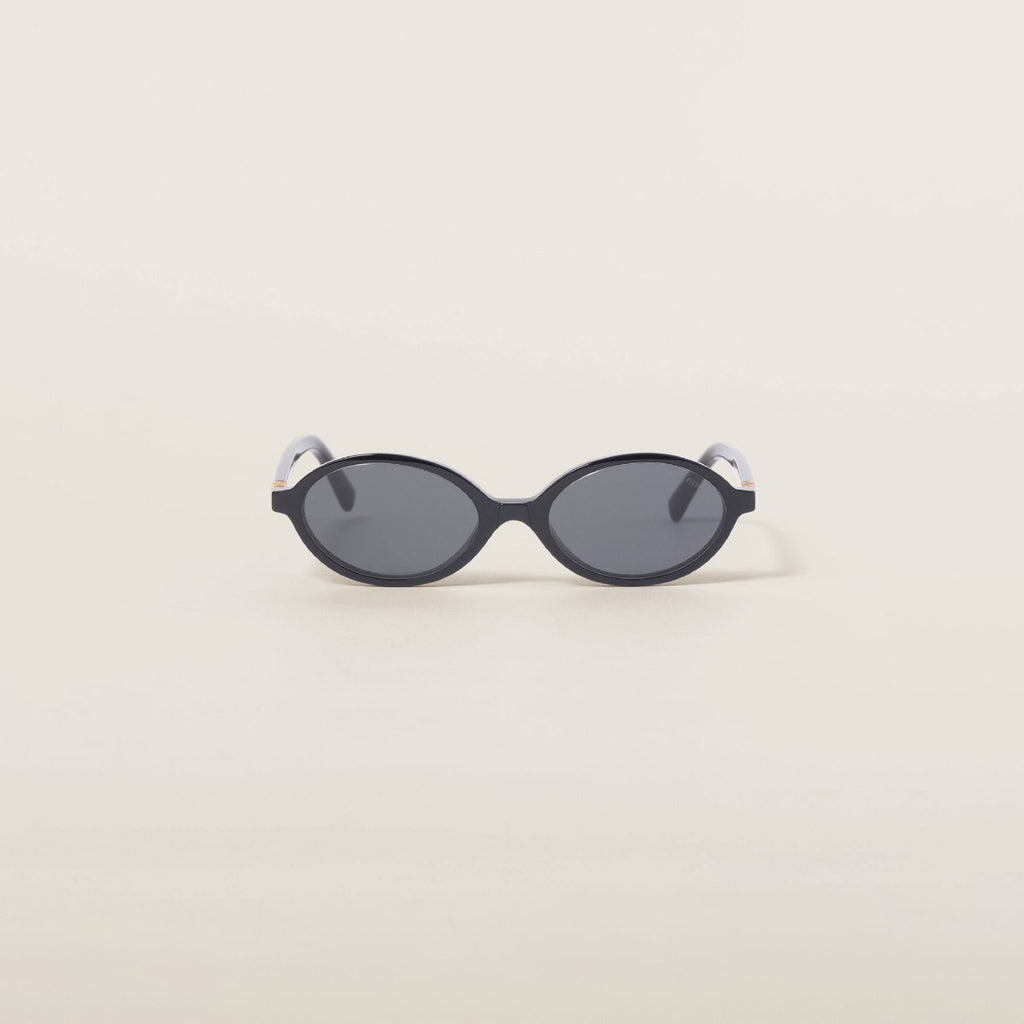 Lunettes de Soleil Ovales Noires