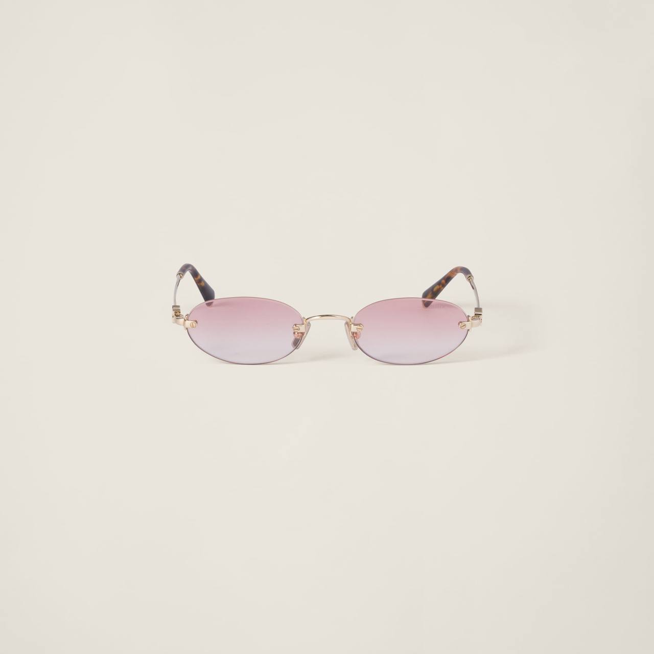 Lunettes de Soleil Ovales Sans Cerclage