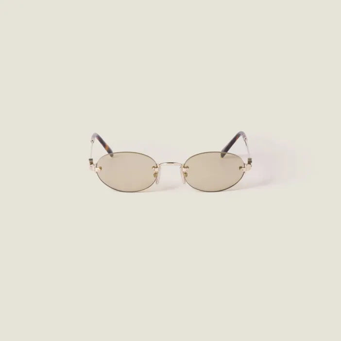 Lunettes de Soleil Ovales Sans Cerclage