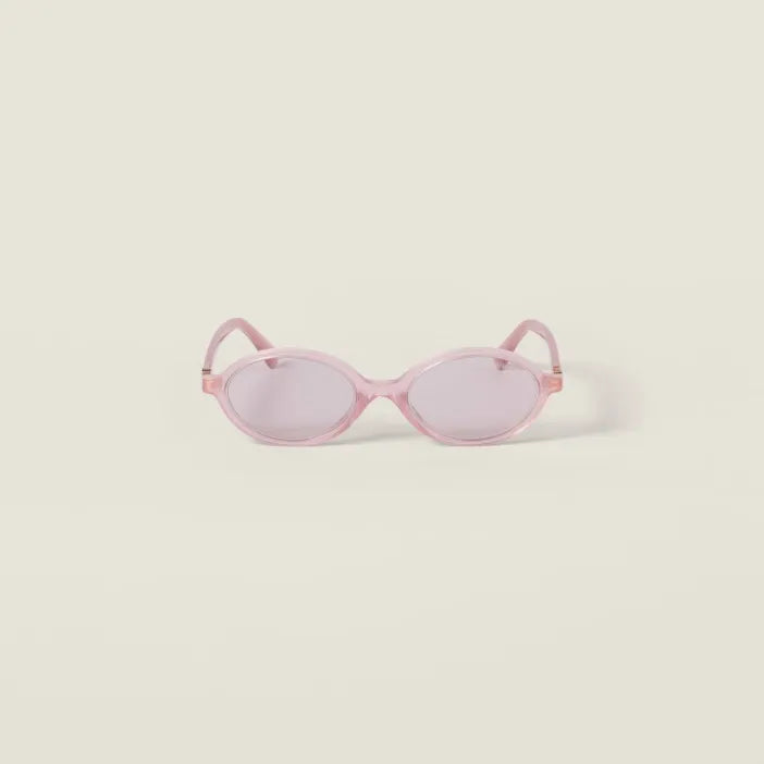 Lunettes de Soleil Ovales Rose Cristal