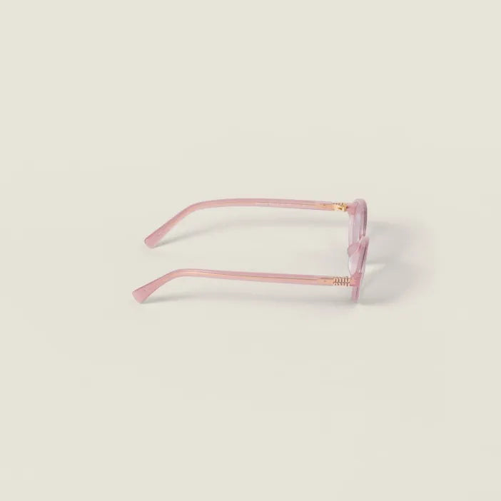 Lunettes de Soleil Ovales Rose Cristal